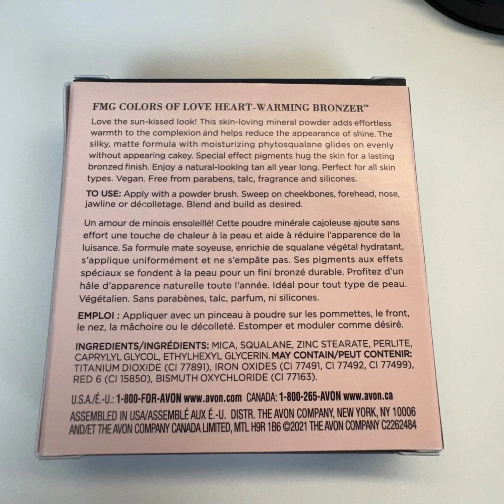 NIB AVON Bronzer *SUNSET KISS* 0.42oz Matte‎ Mineral Powder fmg Colors of Love